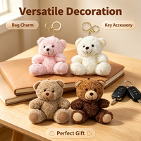 En gros, porte-clés et breloques de sac en peluche ours en peluche et animaux de dessin animé pour sacs à main, sacs à dos, accessoires de clés et décoration