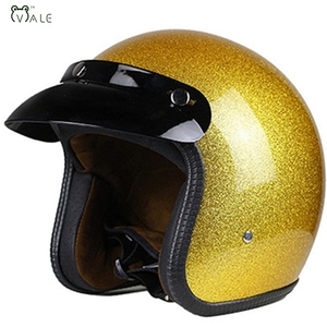 Cascos de motocicleta dorados de media cara para repuestos de motocicleta - Product Image 4