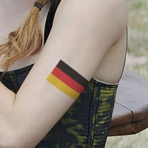 Custom2018 Copa de Europa Banderas de países Pegatina Cuerpo Impermeable Tatuaje <span class=keywords><strong>temporal</strong></span> Bandera de Brasil, Rusia, España, Ucrania Tatuaje facial - Product Image 1