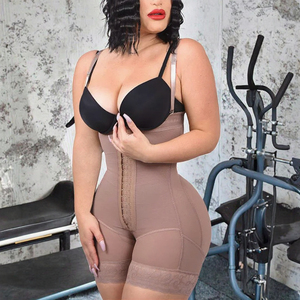 Faja Moldeadora de Cintura y <span class=keywords><strong>Abdomen</strong></span> de 2 Piezas con Bordado, Sin Costuras, Levanta Glúteos, Control Firme, Transpirable - Product Image 3