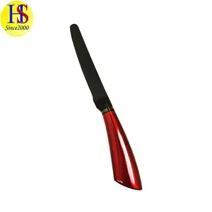 Colorful 4.5 Inch Stainless Steel Serrated Steak Sausage Tomato Knife with Hollow Handle