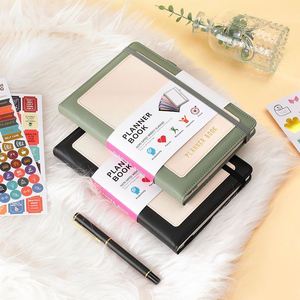 Wholesale A5 PU Leather Journal Weekly Monthly Plans, Agenda Management with Ribbon Design, Enhance <b>Work</b> and Study Efficiency - Product Image 5