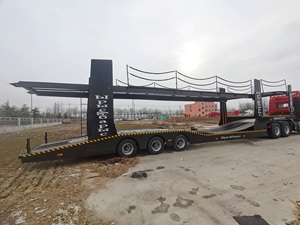 Porte-voitures à deux étages, 3 essieux, semi-remorque, <span class=keywords><strong>camion</strong></span> en acier pour le transport de voitures - Product Image 2