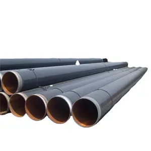 EN10219 S355 3pe Cement mortar lined anticorrosion SSAW Spiral steel pipe for water supply drain pipe