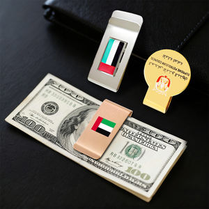 Clips <span class=keywords><strong>de</strong></span> dinero con logotipo <span class=keywords><strong>de</strong></span> bandera <span class=keywords><strong>de</strong></span> los Emiratos Árabes Unidos personalizados, soportes <span class=keywords><strong>de</strong></span> efectivo <span class=keywords><strong>de</strong></span> moneda <span class=keywords><strong>de</strong></span> Metal cepillado, marcapáginas para billetes, eventos del Día Nacional <span class=keywords><strong>de</strong></span> Oriente Medio, regalos compactos - Product Image 4