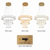 Lustre de luxe en cristal avec interrupteur à bascule Eagle Rise certifié SAA, ensemble complet d'éclairage pour hall duplex et chambre à coucher