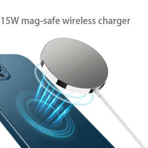 Cargador inalámbrico magnético de 15W, de aleación de aluminio, para teléfono móvil, gran venta. - Product Image 1