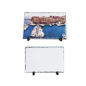 MD-09 personalizzabile in pietra fotografica in metallo ardesia sublimazione cornice per foto cuore Rock artigianato rettangolare personalizzato - Product Image 3