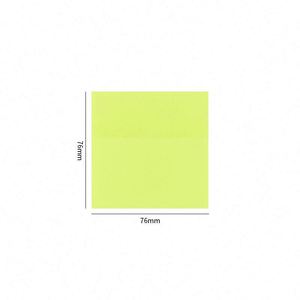 Bloc de Notas Adhesivas Transparentes HengXin de 3*3 Pulgadas, Papelería, Autoadhesivas, Fluorescentes, Material Escolar - Product Image 5