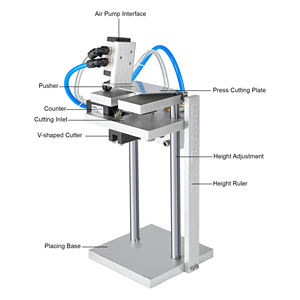 Cortador de Tubos de Plástico Neumático Semiautomático con Cuchilla en Forma de V para Bomba de Perfume, Botella de Champú, Loción, Tubo Dosificador Cosmético - Product Image 4