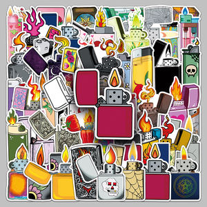 50 buah <span class=keywords><strong>Promo</strong></span> pabrik murah kustom tahan air stiker pemantik untuk sepeda motor & konsol Game - Product Image 1