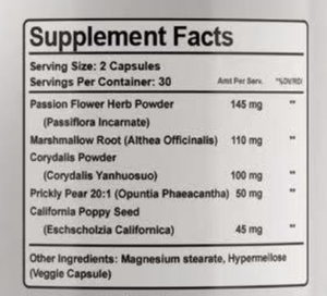 תוסף תזונה למבוגרים לבריאות העצבים, תמצית פרחי פסיפלורה ומרשמלו, תוצרת מפעל GMP, תווית מותאמת אישית, ייצור OEM, משלוח מהיר - Product Image 2