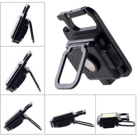 XINSITE Mini USB Dapat Diisi Ulang Magnet Tahan Air LED Senter Gantungan Kunci 500mAh COB Paduan Aluminium Jarak Sinar 0-200M 4100K