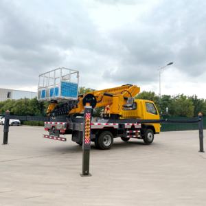 Venda de Fábrica Caminhão Elevador de 32m Montado com Plataforma Elevatória Manual a Diesel - Product Image 3