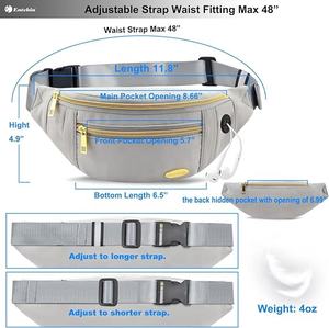Riñonera de teléfono móvil de sarga de nailon de talla única HonoredUS riñonera para <span class=keywords><strong>mujer</strong></span> Louis favorableUS exitosa riñonera para citas - Product Image 2