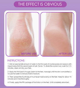 Kit de Pedicura de Spa para Pies de Granada de Salón, <span class=keywords><strong>Gel</strong></span> de Baño Remojo, Jalea de Spa, Sal Exfoliante y Tabletas para el Cuidado de Pies en Caja para Spa de Pies - Product Image 5