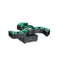 Projecteur rotatif à lame croissant, boule magique de cristal, tête mobile, mélange de couleurs RGB, télécommande, pour bar intérieur, KTV, en métal