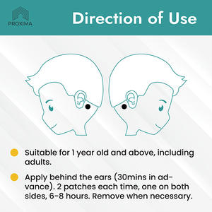 Parche de alta calidad para el mareo por movimiento, parche para aliviar las náuseas, parche de hierbas de larga duración para viajes en vuelos de crucero - Product Image 4