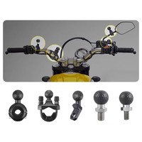 SMNU Hochwertiger, rostfreier Aluminiumlegierung-Schockabsorber-Fahrrad-Handyhalter, wasserdichter Motorrad-Handyhalter