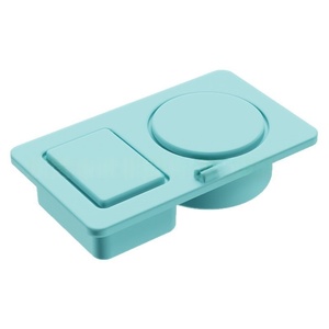 Food Grade Reusable Silicone Double <strong>Compartment</strong> Snackle Box Salad Dressing Sauce Seasoning Container Snack Containers with <strong>Lids</strong> - Product Image 4