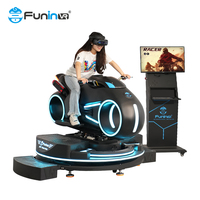 Machine de jeu de course en intérieur, simulateur RV à grande vitesse, voiture de course, 5 pièces, simulateur de conduite, parc d'attractions