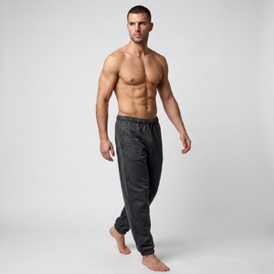 Custom Logo Men's Athletic Sweatpants Relaxed Fit <b>Fleece</b> <b>Joggers</b> for Fitness Training Sports and Streetwear - Product Image 1