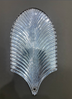 Brique de verre transparente texturée effet glace, décoration suspendue, ornements en verre, cloison décorative pour la maison