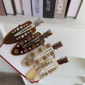 Nuovo Vintage senza soluzione di continuità accessori per capelli Retro strass acetato forcina per donne ragazza fiore decorazione gioielli regalo - Product Image 1