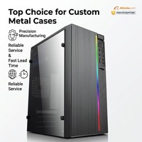 Casing PC Kustom OEM Buatan China, Casing Komputer Desktop ATX untuk Kantor, Pembentukan Plat Logam, Fabrikasi Plat Logam