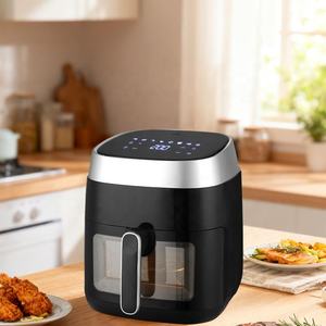 <span class=keywords><strong>Friteuse</strong></span> à air compacte et portable pour la cuisine à domicile, multifonctionnelle, sans huile, saine, avec écran tactile - Product Image 6