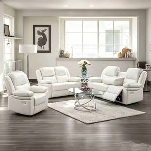 Conjunto de Sillones Reclinables Modernos Frank 3+2+1, Cómodo Sofá de Sala de Estar de Varias Piezas con Posiciones Ajustables - Product Image 2
