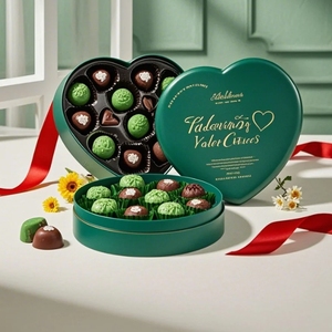 Caja de embalaje de chocolate de lujo cuadrada personalizada del fabricante, embalaje de papel de etiqueta privada duro, producto de regalo, caja de tamaño pequeño - Product Image 3