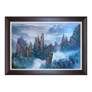 Pintura de <span class=keywords><strong>Paisaje</strong></span> de Zhangjiajie Hecha a Mano, Arte de Pared de Montañas en Piedra Arenisca, Decoración para el Hogar y Adorno, Obra de Arte Grande - Product Image 1