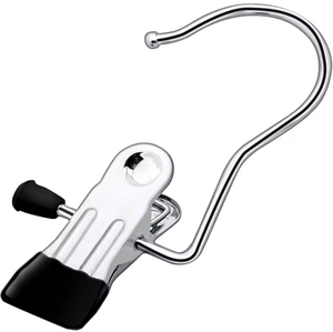 Portable Stainless Steel Metal <strong>Clip</strong> <strong>Hangers</strong> for Living Room Closet Hanging Pins for Clothes Travel Socks Pants Organizer Laundry - Product Image 4
