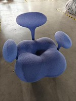 Canapé Balancelle Magique de Luxe en Cuir, Style Designer Moderne, Fauteuil Simple à Blocs de Couleurs pour Salon