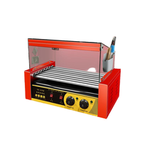 Vente chaude Commercial 11 Rouleau En Acier Inoxydable Hot Dog Maker Machine Nouvelle Condition Grill pour Snack Food Hot Dogs