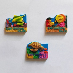 Cadeau souvenir personnalisé aimants <span class=keywords><strong>pour</strong></span> réfrigérateur artisanat en résine personnalisé peinture à la main 3D <span class=keywords><strong>diable</strong></span> poisson tortue aimants <span class=keywords><strong>pour</strong></span> réfrigérateur - Product Image 1