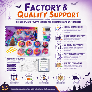 Kit de Pâte à Modeler Auto-Durcissante pour Halloween en Gros, 8 Gobelets à Double Compartiment, 16 Couleurs, Non Toxique, Bricolage Fantôme Citrouille Chauve-Souris, Cadeau Artisanat OEM - Product Image 6
