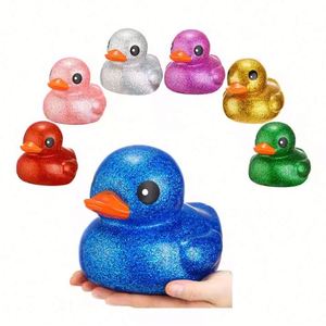 Patitos de Goma Divertidos con Purpurina Multicolor, Ecológicos, Promocionales, de 5 Pulgadas, Personalizados con Logotipo, para Baño, Regalo de Baby Shower - Product Image 1