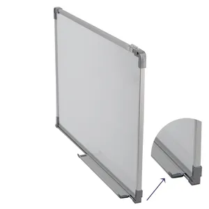 Pizarra blanca estándar de oficina personalizada de fábrica, tablero de escritura de borrado en seco, pizarra blanca magnética de pared colgante para aula