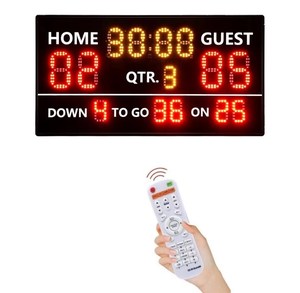 Balón de <span class=keywords><strong>Rugby</strong></span> electrónico Deportes <span class=keywords><strong>Puntuación</strong></span> Pantalla LED Marcador digital con tablero de <span class=keywords><strong>puntuación</strong></span> de juegos de fútbol americano remoto - Product Image 5