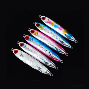 Muestra libre al por mayor luminosa de señuelo de pesca plomo láser modelo cuerpo Jig atraer lento jigging paso atraer - Product Image 1