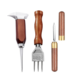 Tay Cầm Bằng Gỗ Thép Không Gỉ Ice Picks Với Bìa An Toàn Cho Phá Băng Đục Cá Mập Kim Hướng Dẫn Sử Dụng Máy Nghiền Đá Máy Công Cụ - Product Image 2
