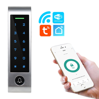 Clavier de contrôle d'accès autonome Tuya IP66 étanche de bonne qualité avec lecteur RFID 125 kHz et clavier tactile en option