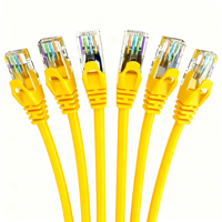 Cable de Red HOTION 26AWG CCA RJ45 Cat5E UTP de 8 Núcleos con Cubierta de PVC, Sin Blindaje, para Interiores, Cable de Datos Ethernet para Computadora