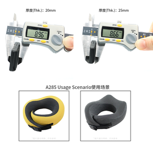 Logo kustom Pom hitam 20mm 25mm 32mm gesper pelepas samping untuk sabuk bantal berbentuk U - Product Image 5