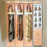 Vente chaude Français Spirale Curl Tresses Cheveux 24 Pouces Pré Boucle Français Bouclés Tressage Extensions De Cheveux Fibre Synthétique Cheveux 150g