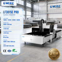 GWEIK Fabricant Machine laser de découpe de tôle 1.5kw 2KW 3KW machine de découpe laser à fibre pour acier inoxydable acier carbone