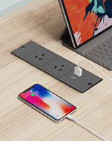 Multiprise encastrable SAA pour bureau avec prise australienne, chargeur USB pour table, mobilier, canapé et lit