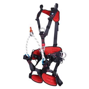 フルボディクライミングハーネス 保護安全ハーネス ツリークライミング ロッククライミング 登山 救助 高所作業用 - Product Image 1